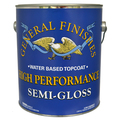 General Finishes 1 Gal Clear High Performance Water-Based Topcoat, Semi-Gloss GAHSG